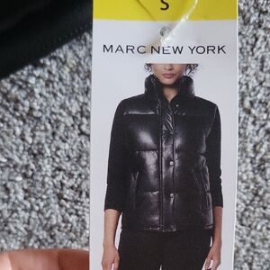 Marc New York Women's Shiny Black Puffer Jacket